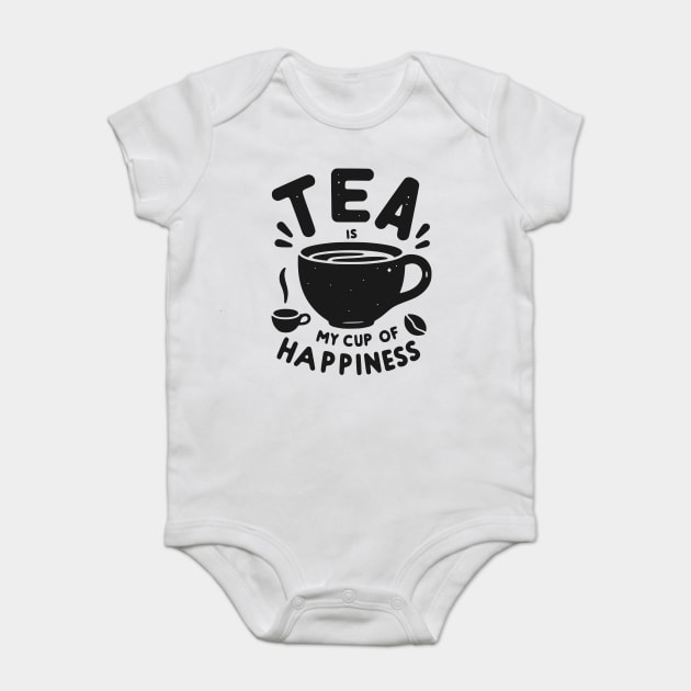 Tea is My Cup of Happiness Baby Bodysuit by Frank Ring